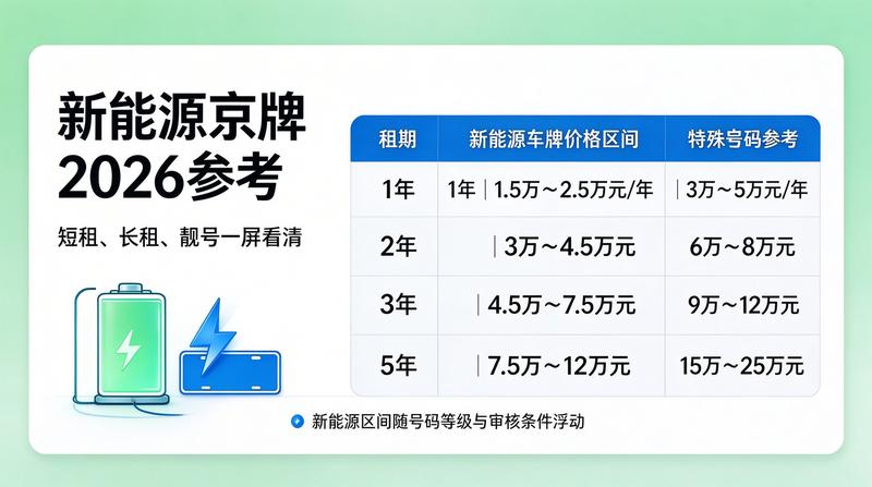 2026年京牌新政策分析